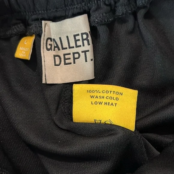 Gallery‎ Dept Painted Sweatpants Drawstring Black, Sz Large - Picture 6 of 6